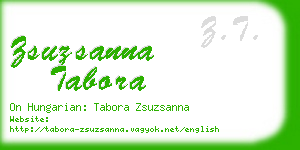 zsuzsanna tabora business card